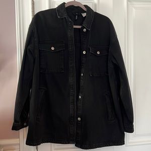 Black Oversized Denim Jacket